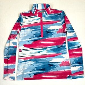 SPORT HALEY Womens 1/4 Zip Long Sleeve Performance Top S Golf Pickleball Tennis